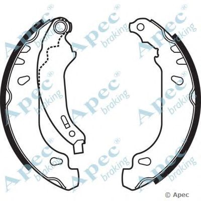 APEC BRAKING shu607 -  Комплект тормозных колодок